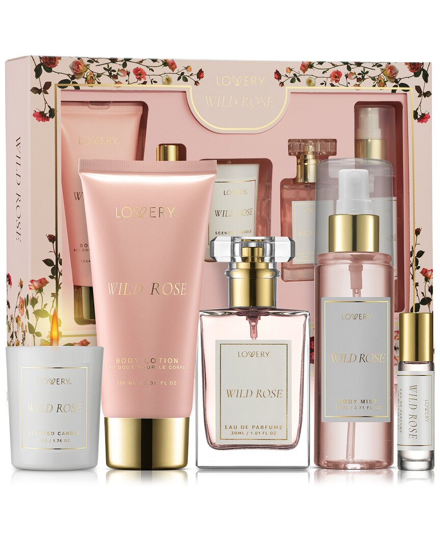 Lovery Wild Rose Bath & Body Care Fragrance Set In Pink
