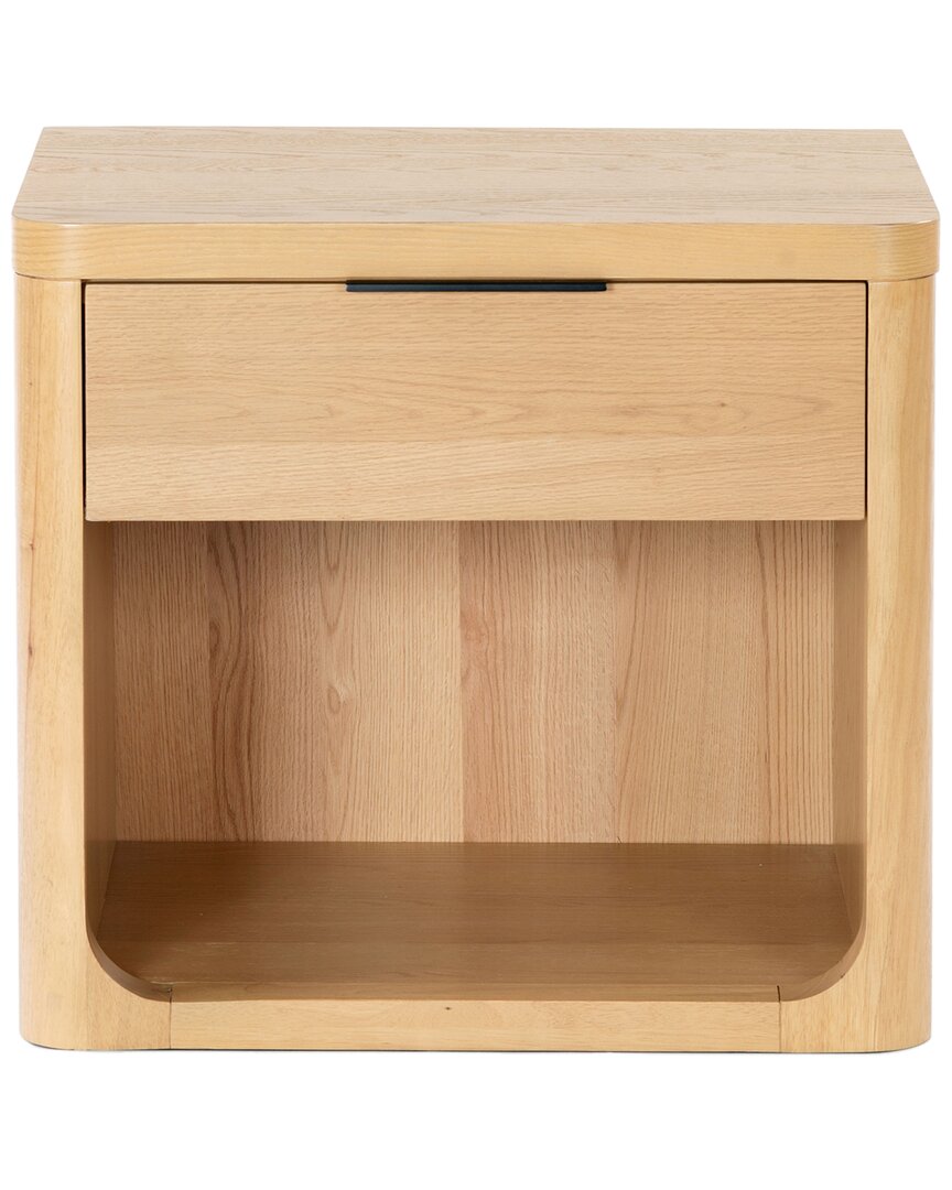Safavieh Couture Raylie 1 Drawer Wood Nightstand In Brown