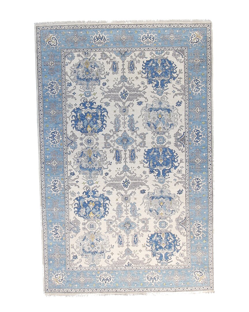 F.j. Kashanian Oushak Wool Rug In Blue