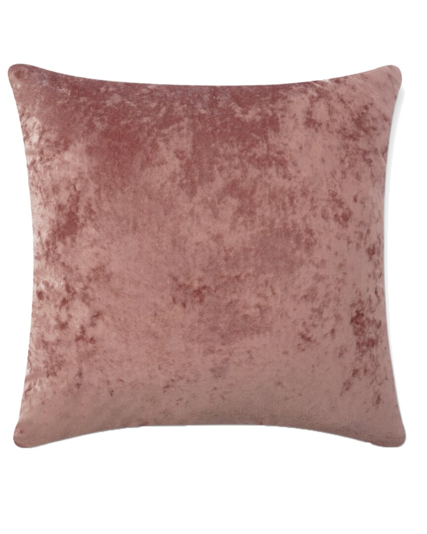Freshmint Yaffa Greek Velvet Pillow In Rose