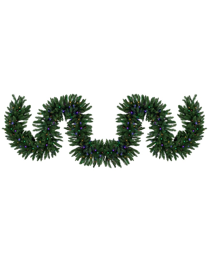 Northlight 25ft X 20in Pre-lit Buffalo Fir Artificial Christmas Garland In Green