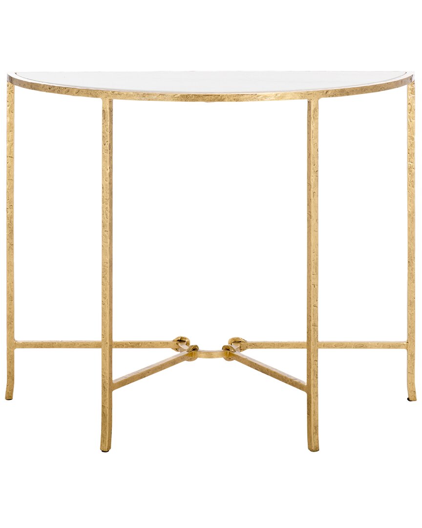 Safavieh Couture Tauri Metal Console Table In Gold