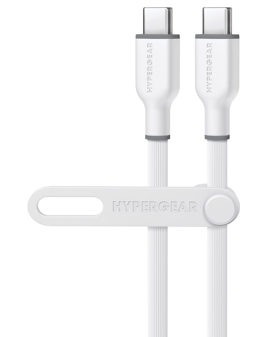 Hypergear Flexi Pro Usb-c To Usb-c Cable 6ft In White