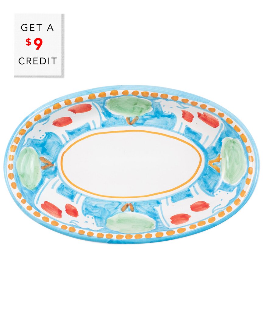 Shop Vietri Campagna Mucca Small Oval Tray With $9 Credit