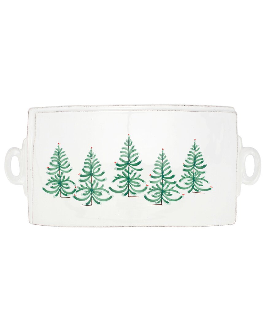 Vietri Lastra Holiday Cheese Board In Green
