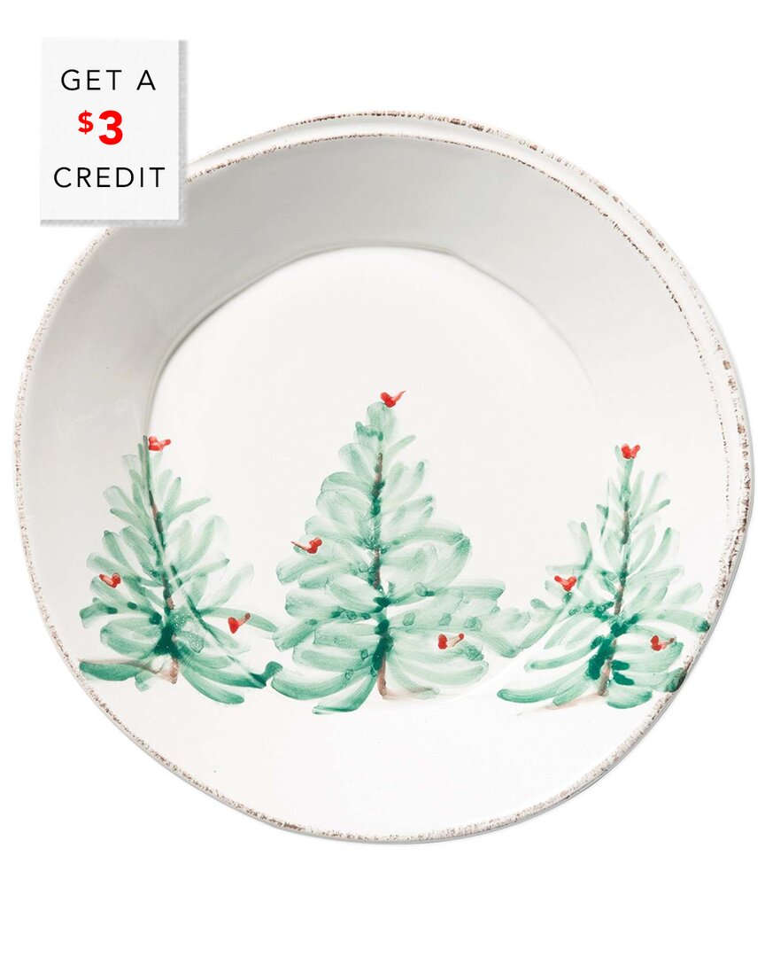 Vietri Melamine Lastra Holiday Pasta Bowl With $3 Credit