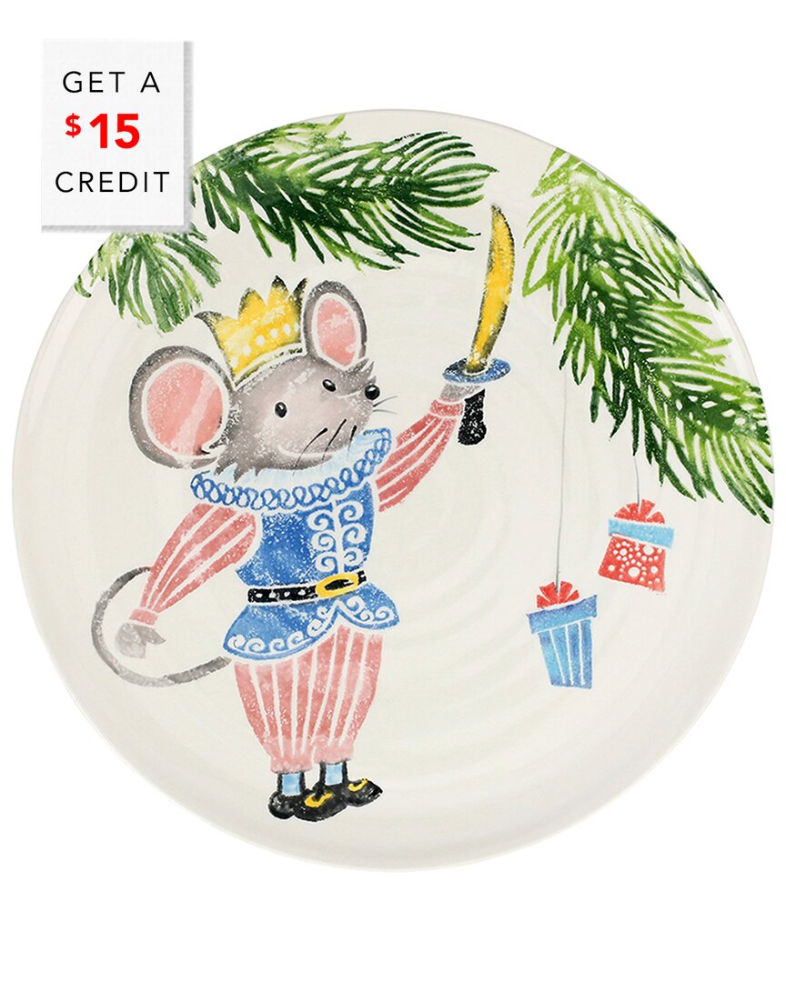 Shop Vietri Nutcrackers Mouse King Round Platter With $15 Credit