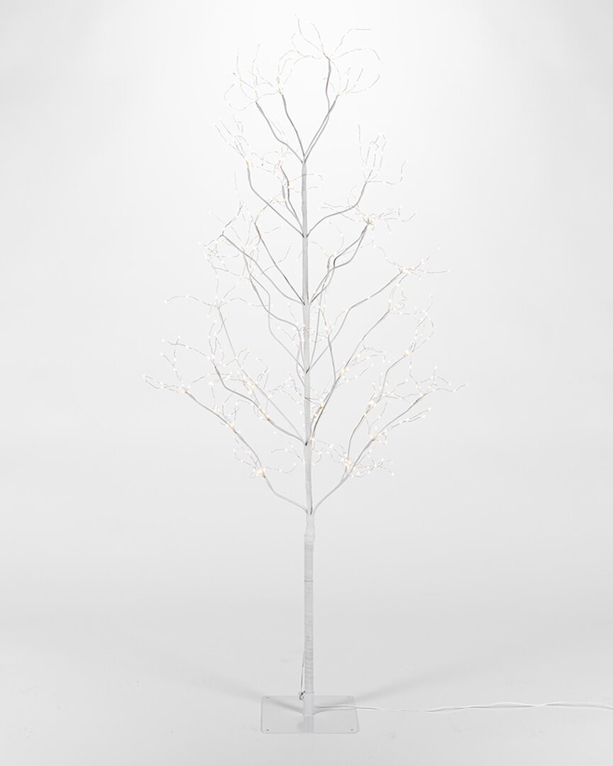 Gerson International Everlasting Glow 5ft White Pvc Wrapped Lighted Tree With 540 Micro Led Warm White Lights