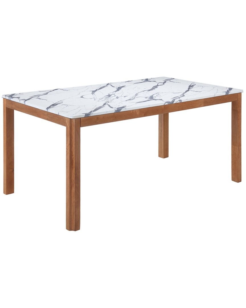 Zuo Modern Jemy Dining Table White In Brown