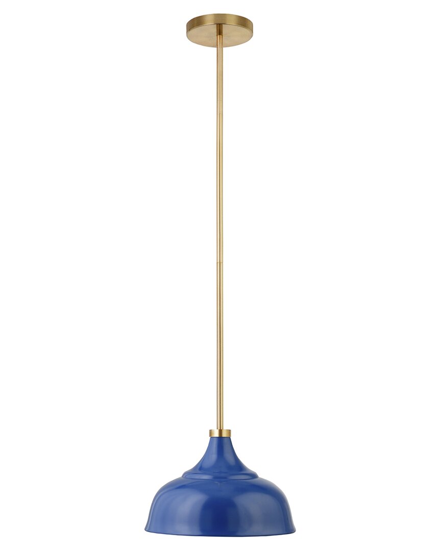 Abraham + Ivy Mackenzie Pendant With Metal Shade In Blue