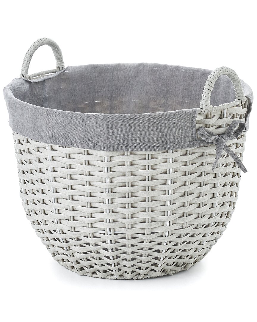 Baum Large Round Tonal Basket With Ear Handles