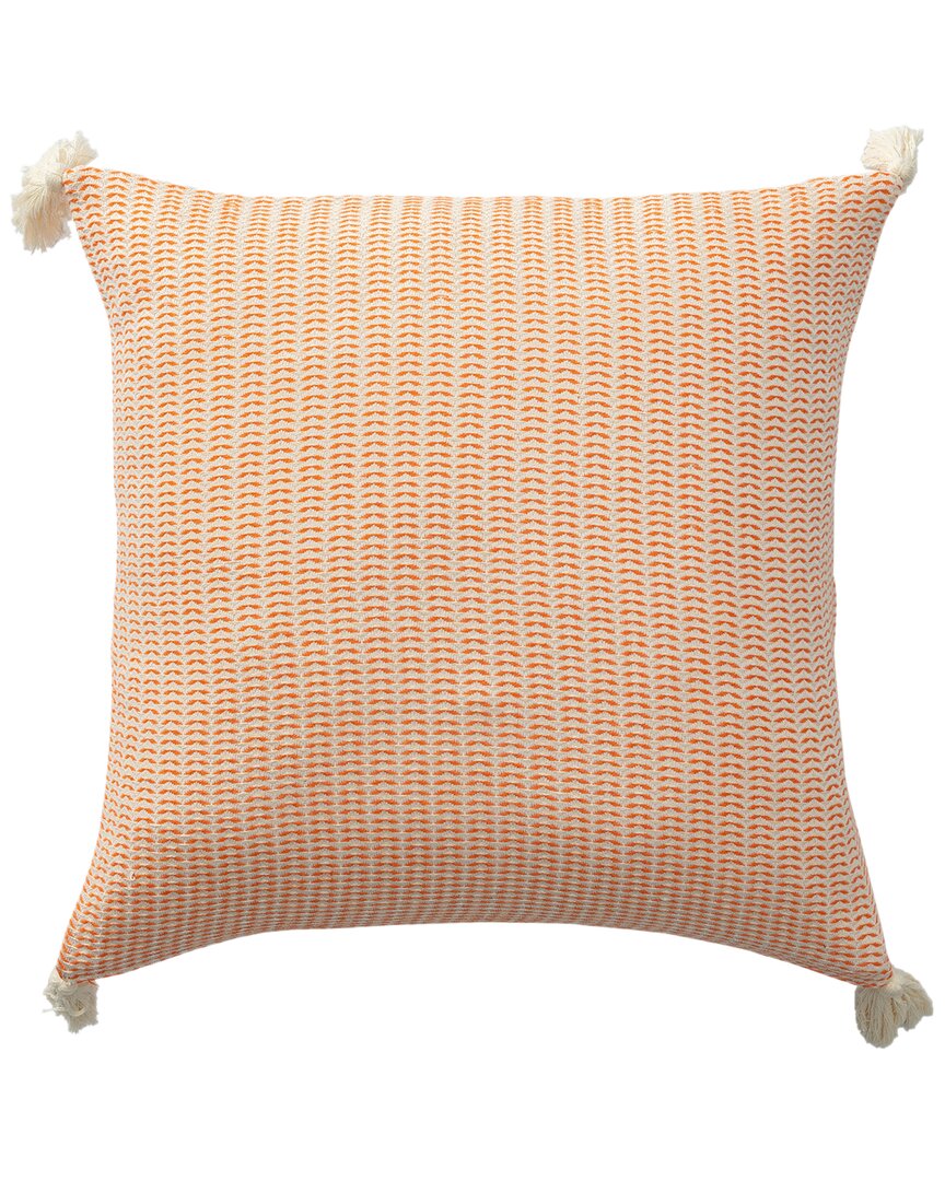 Lr Home Blesilda Transitional Stripes Throw Pillow In Orange