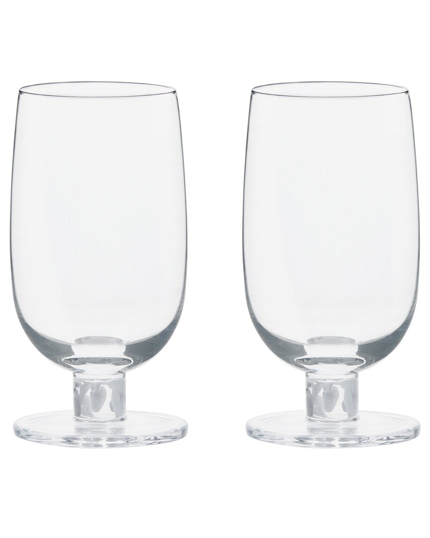 Anton Studio Designs Set Of 2 Björn Highball Tumblers In White