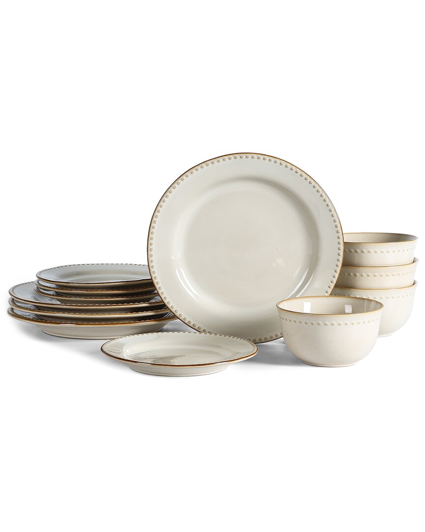 Stone Lain Comet 12-piece Dinnerware Set Stoneware In Neutral