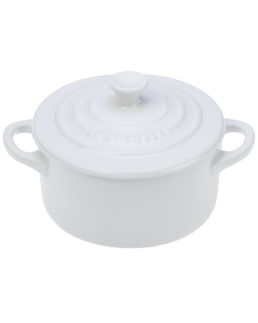 Le Creuset Mini Round Cocotte In White