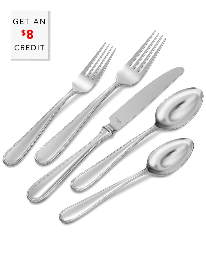 Wedgwood Vera Wang For  Infinity Stainless Steel 5pc Place Setting With $8 Credit
