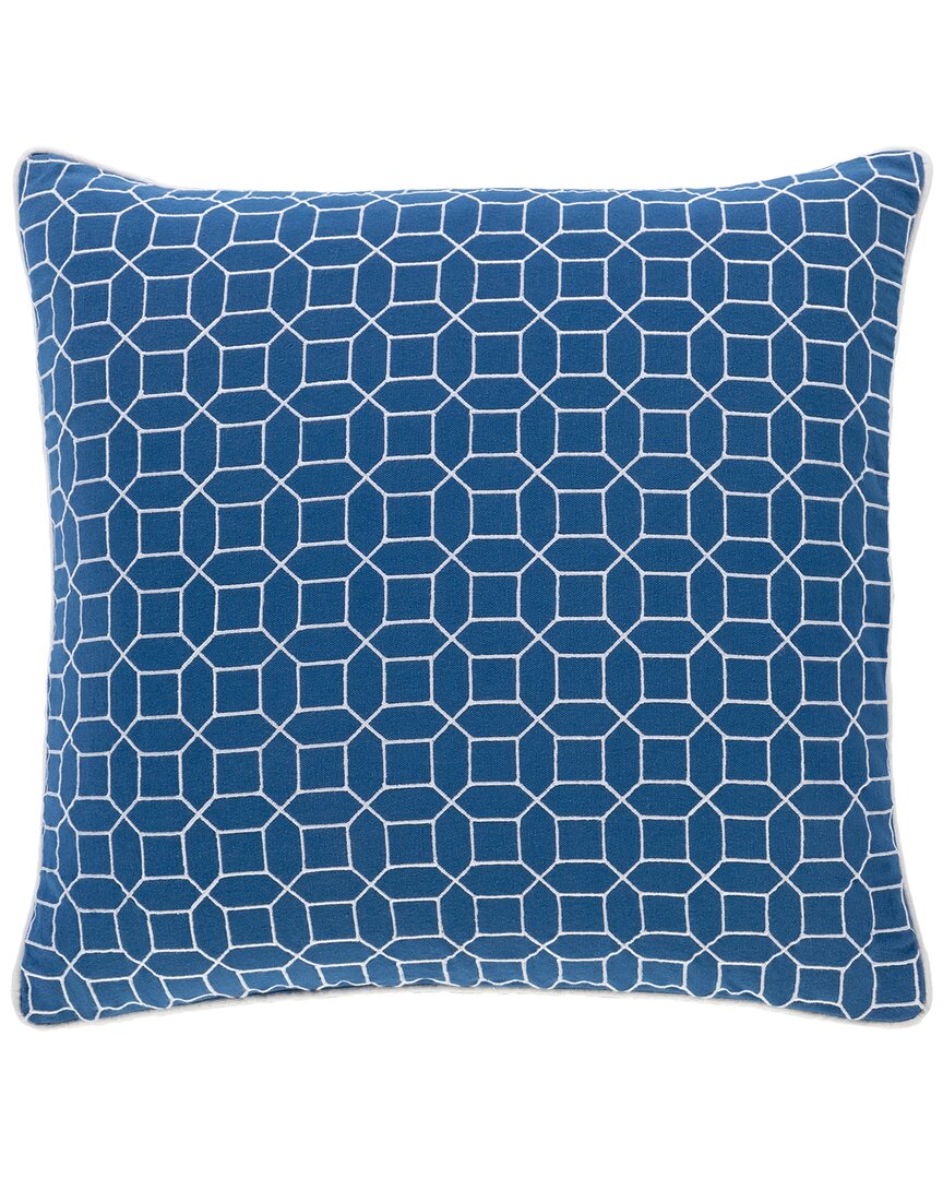 Surya Fenna Down Pillow In Blue