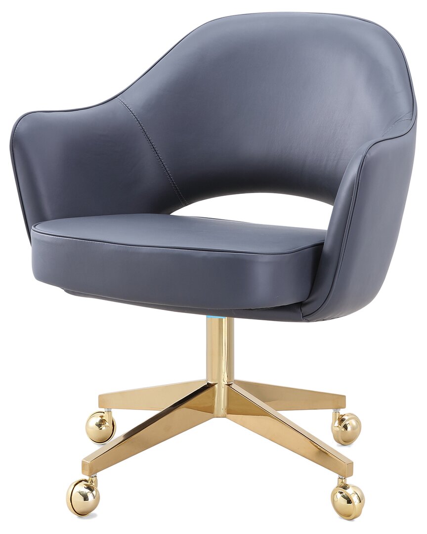 Design Guild Modern Saarinen Home Office Chair In Navy
