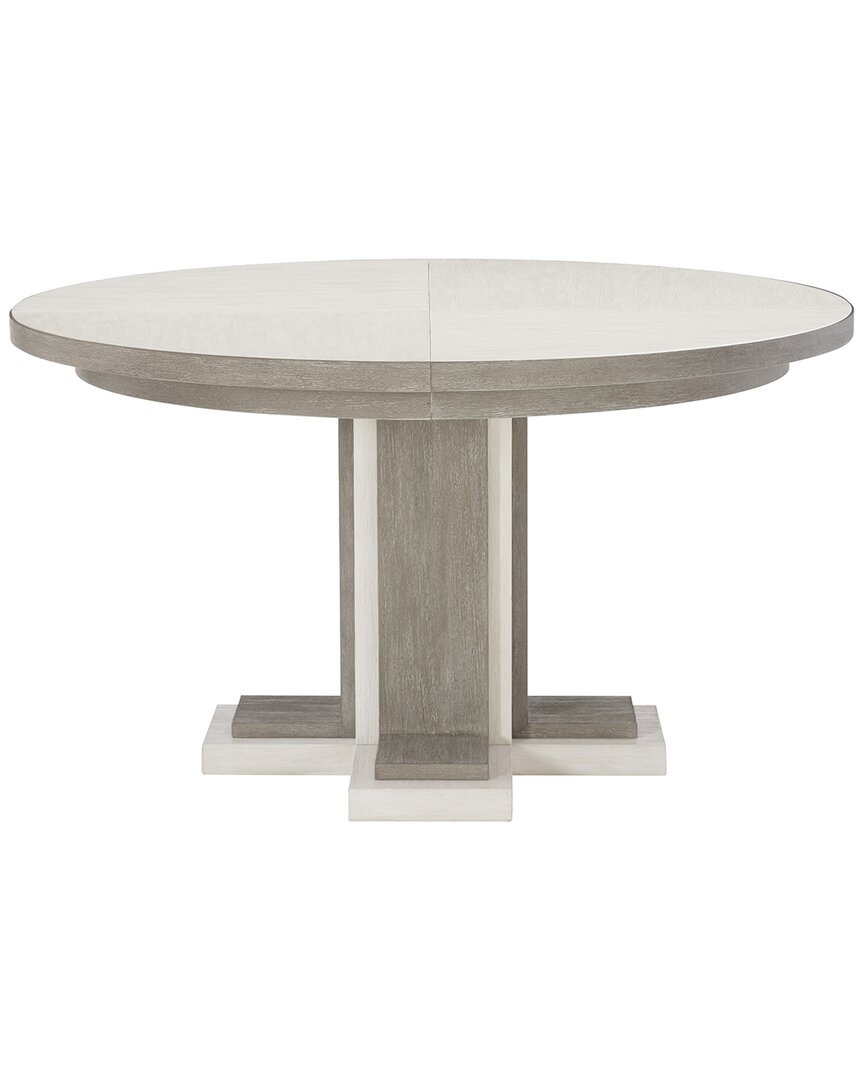 Bernhardt Foundations Round Dining Table In Gray