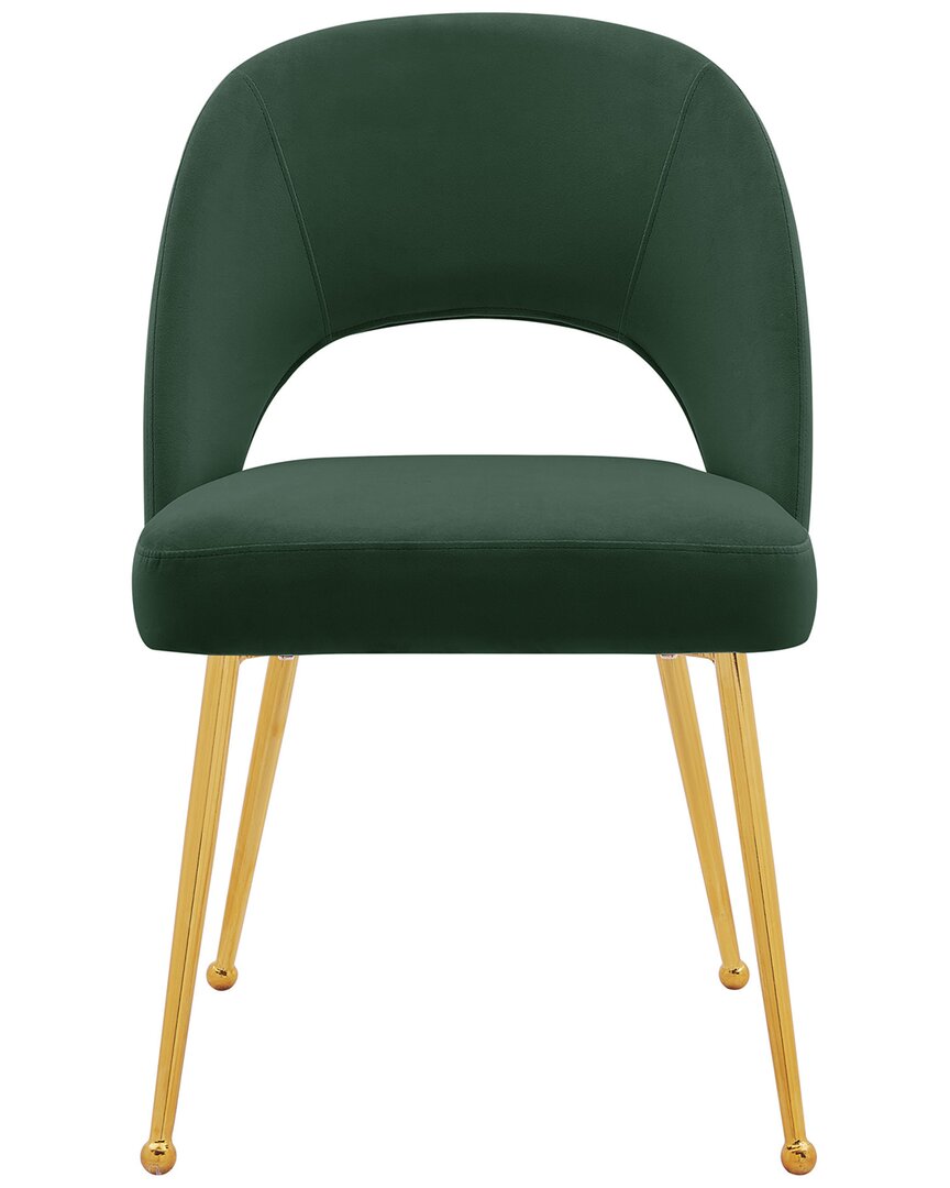 Chic Home Design Set Of 2 Green Welburn Dining Chairs