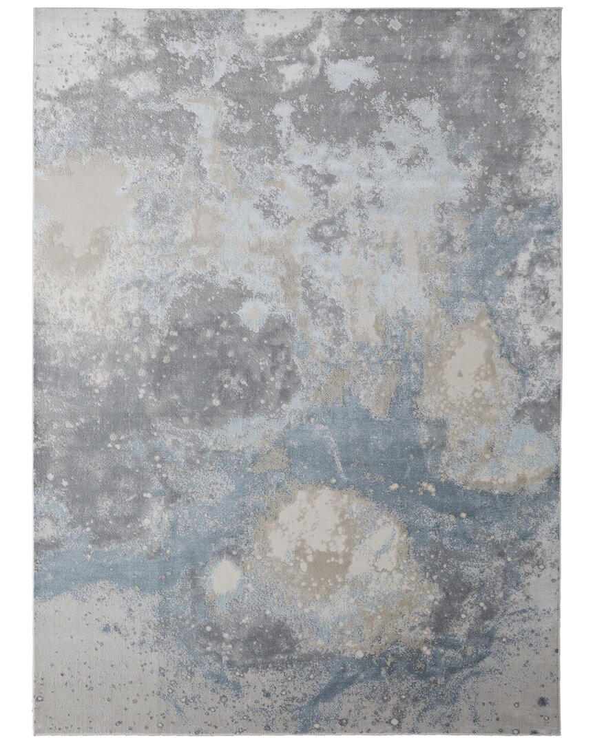 Shop Weave & Wander Oria Transitional Abstract Polyester & Polypropylene Area Rug In Blue