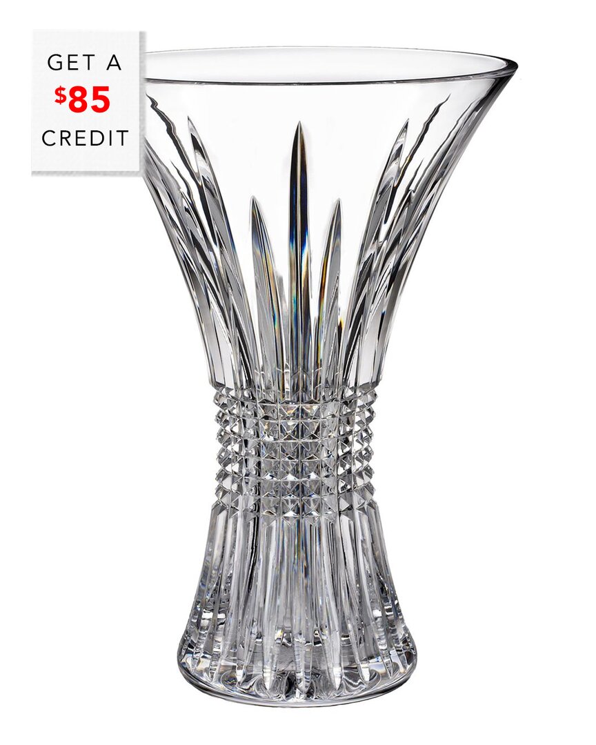 Waterford Lismore Diamond 14in Vase With $85 Credit
