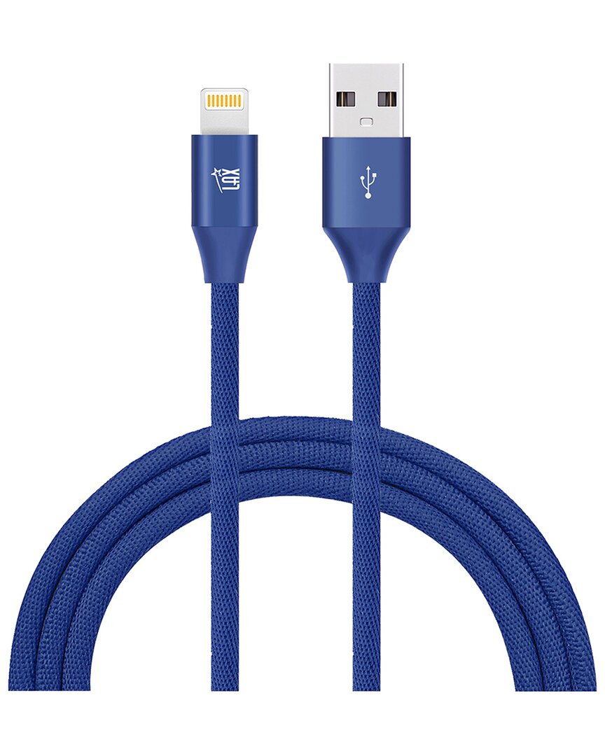 Lax Gadgets Apple Mfi Certified 10ft Navy Slim Lightning Cables