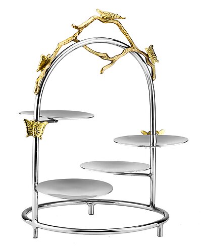 Godinger Butterfly Tiered Pastry Stand