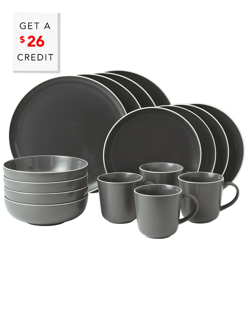 Shop Royal Doulton Exclusively For Gordon Ramsay For Gordon Ramsay Bread Street Slate 16pc Set With $26 C