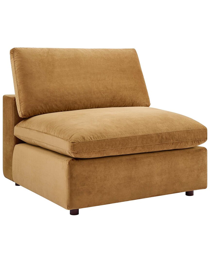 Modway Commix Down-filled Overstuffed Performance Velvet Armless Chair