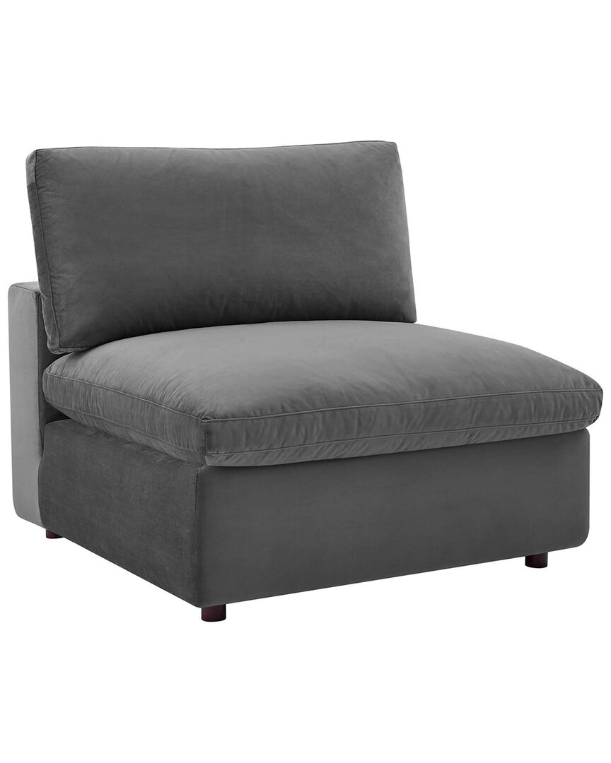 Modway Commix Down-filled Overstuffed Performance Velvet Armless Chair