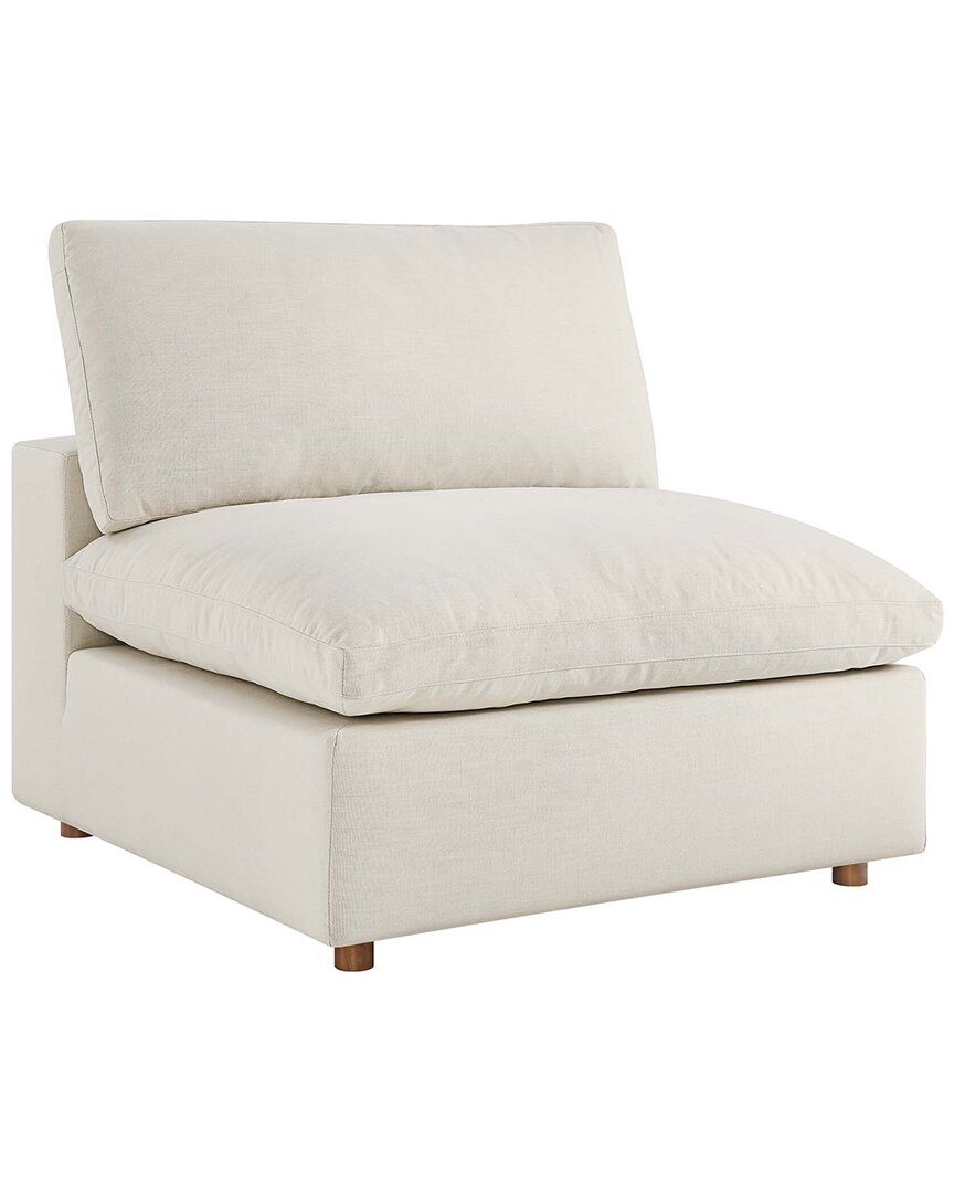 Modway Commix Down-filled Overstuffed Armless Chair In Neutral