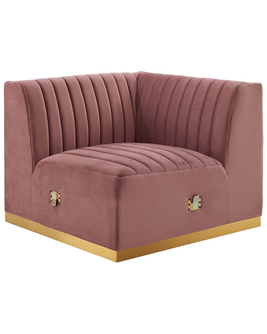 Modway Conjure Channel Tufted Performance Velvet Right Corner Chair