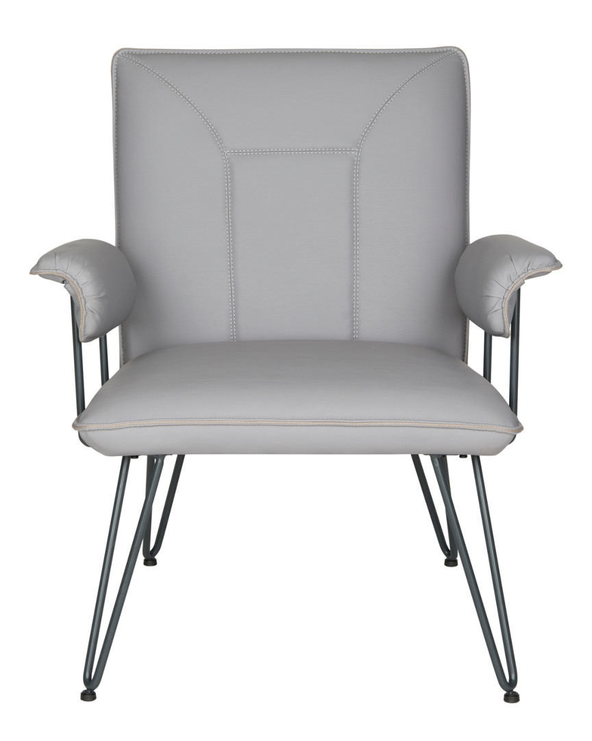 Safavieh Johannes 17.3inh Mid Century Modern Leather Arm Chair