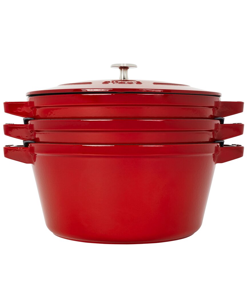 Staub Cast Iron Stackable Cookware Modesens 9253