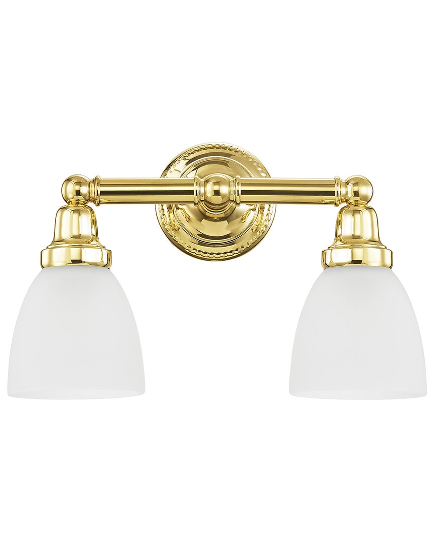 Livex Lighting Somerville 2-light Polished Brass Bath-light
