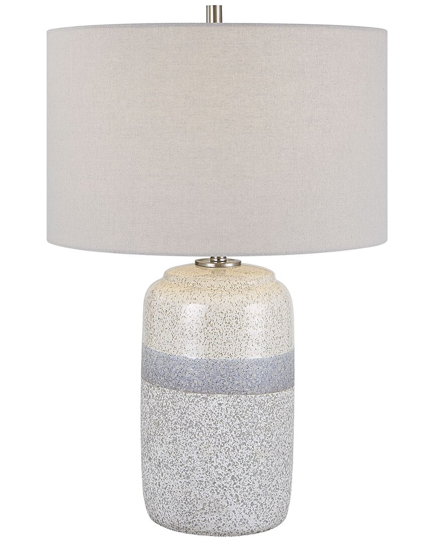 Uttermost Pinpoint Specked Table Lamp In White