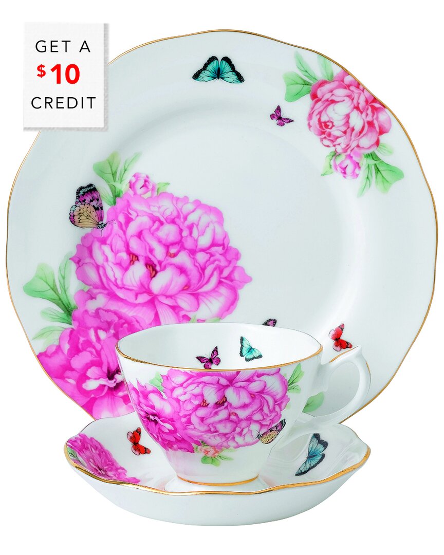 Royal Albert Friendship 3pc Teacup And Saucer Set