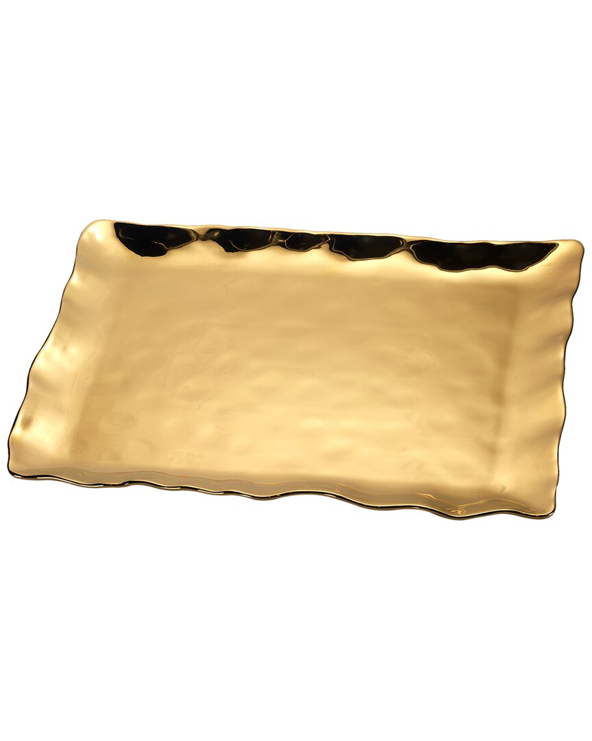 Certified International Gold Coast Rectangular Platter