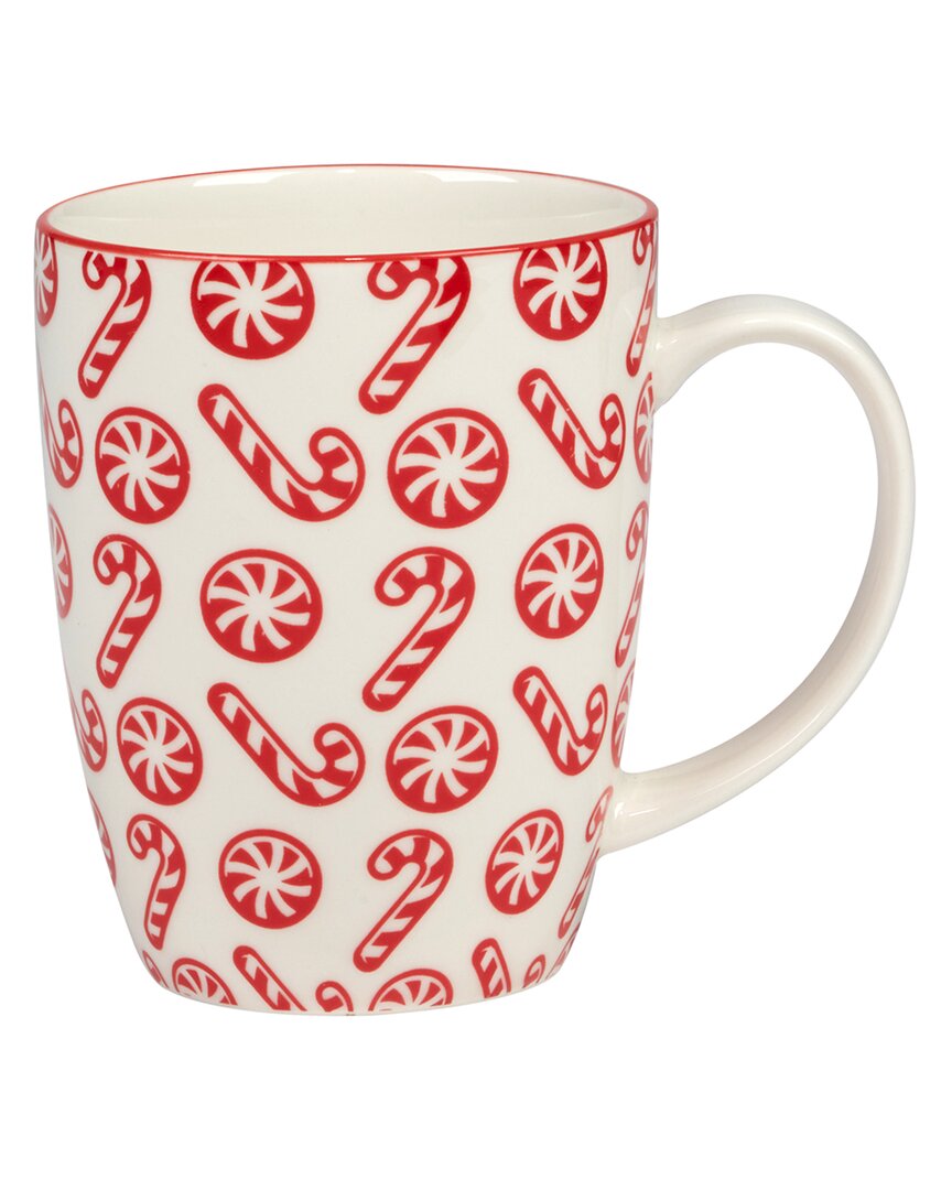 Certified International Peppermint Candy Mugs (set Of 6)