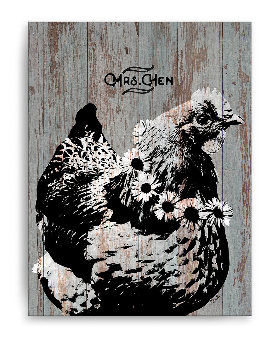 Ready2hangart Mrs. Hen Wrapped Canvas Wall Art By Olivia Rose