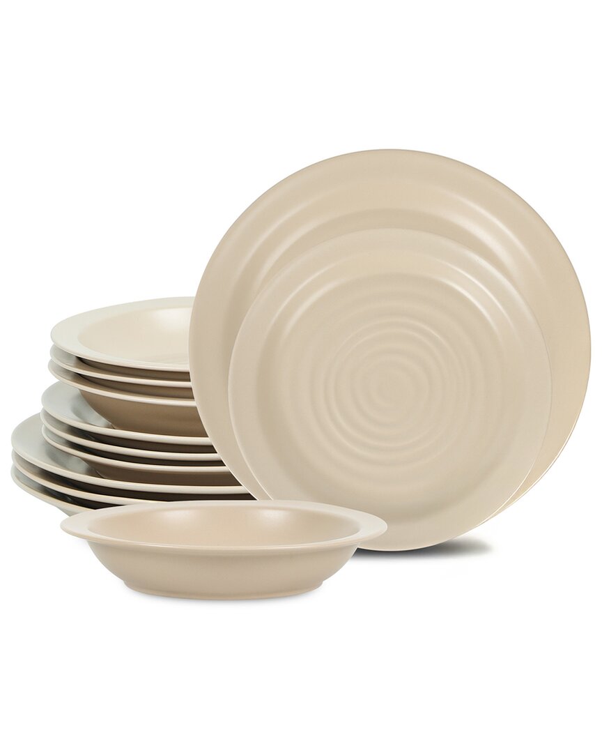 Stone Lain Orbit 12pc Stoneware Dinnerware Set