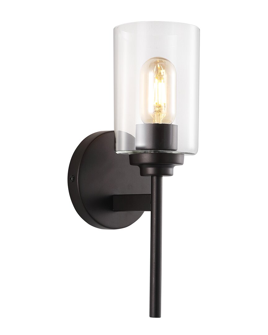Shop Jonathan Y Juno 13in 1-light Cylinder Led Sconce In Metallic