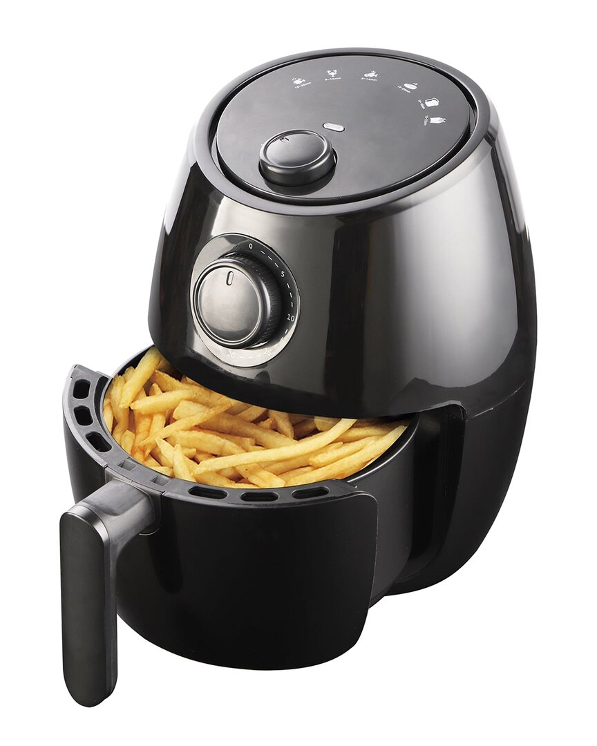 Supersonic National 2.1 Qt Black Air Fryer With 6 Preset Cooking Functions