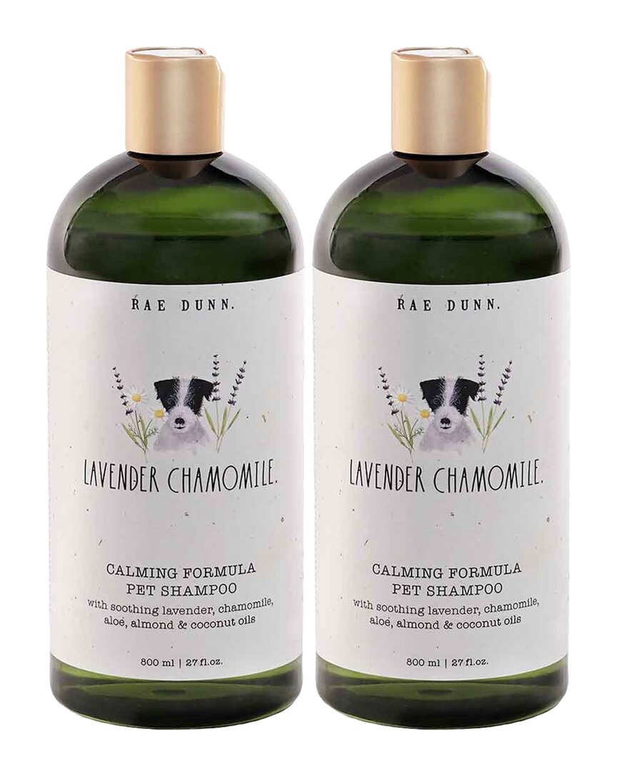 Rae Dunn Calming Formula Lavender Chamomile Pet Shampoo 2-pack