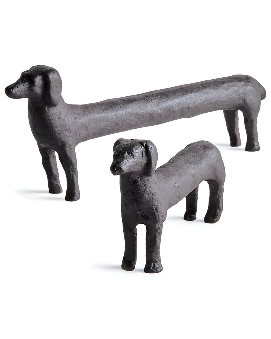 Napa Home & Garden Set Of 2 Connley Dogs In Black