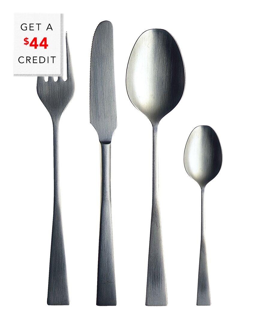 Mepra 20pc Flatware Set With $44 Credit In Silver