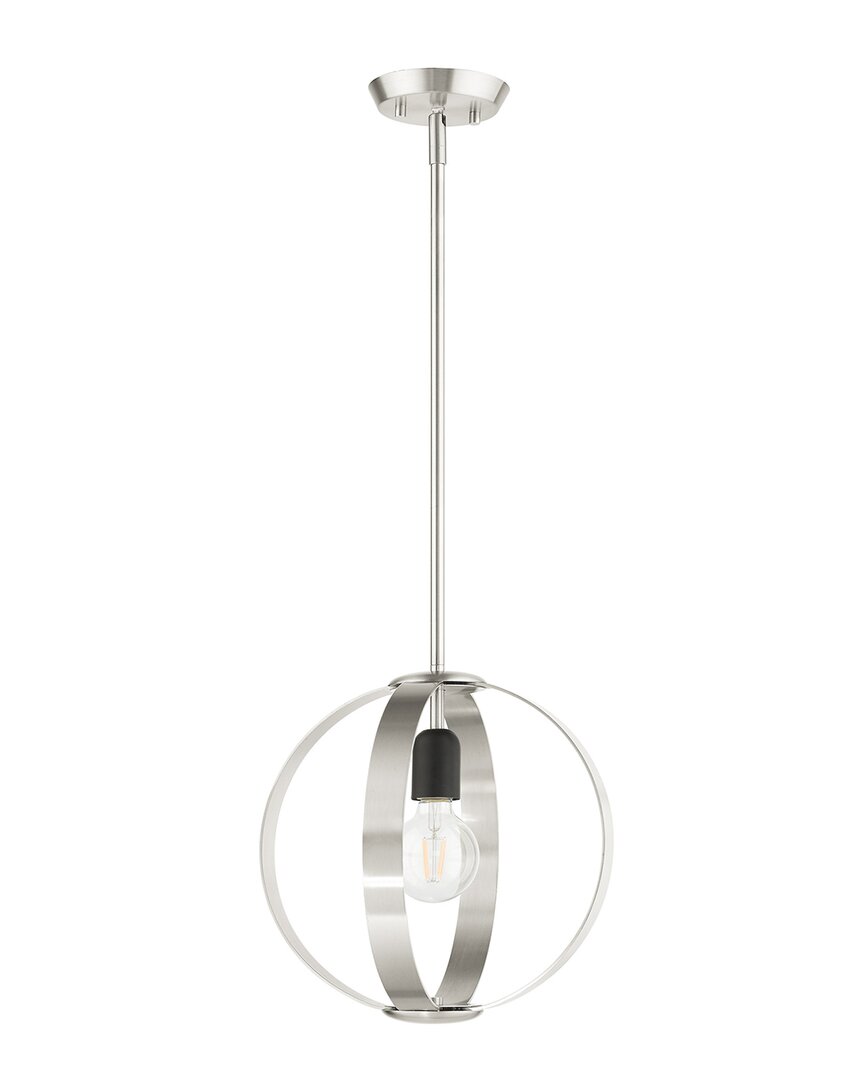 Livex Lighting Modesto Nickel Pendant 1 In Nickel
