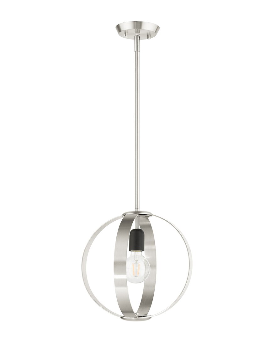 Livex Lighting Modesto Nickel Pendant 1