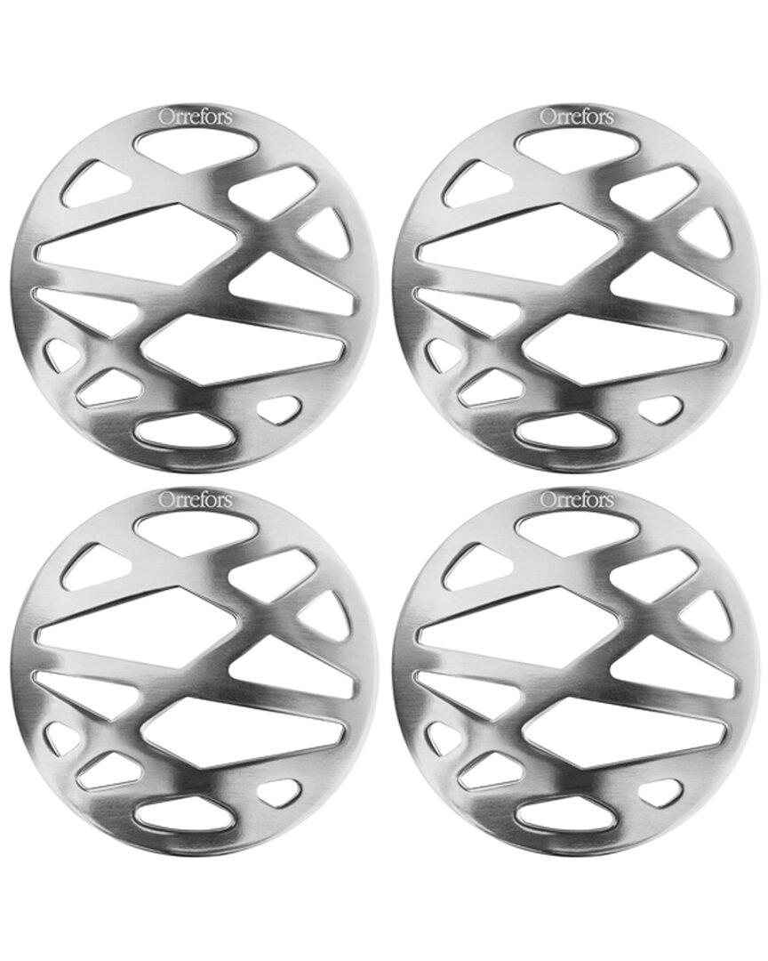 Orrefors City Set Of 4 Coasters